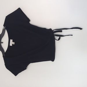 Top shop cropped tie front top